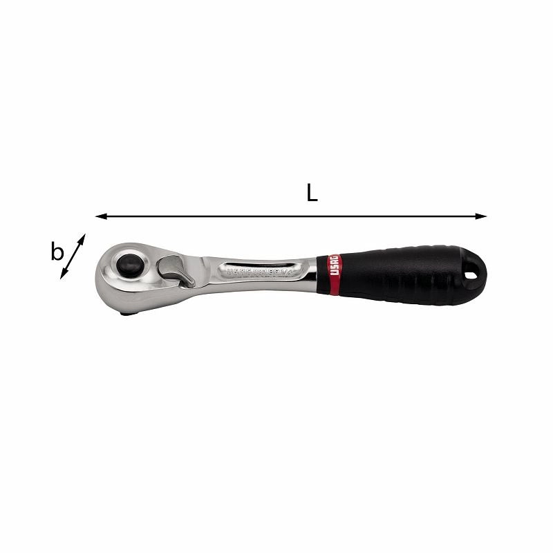 Cricchetto sistema di trattenimento bussola Usag professionale 1/4" 237 1/4 BP