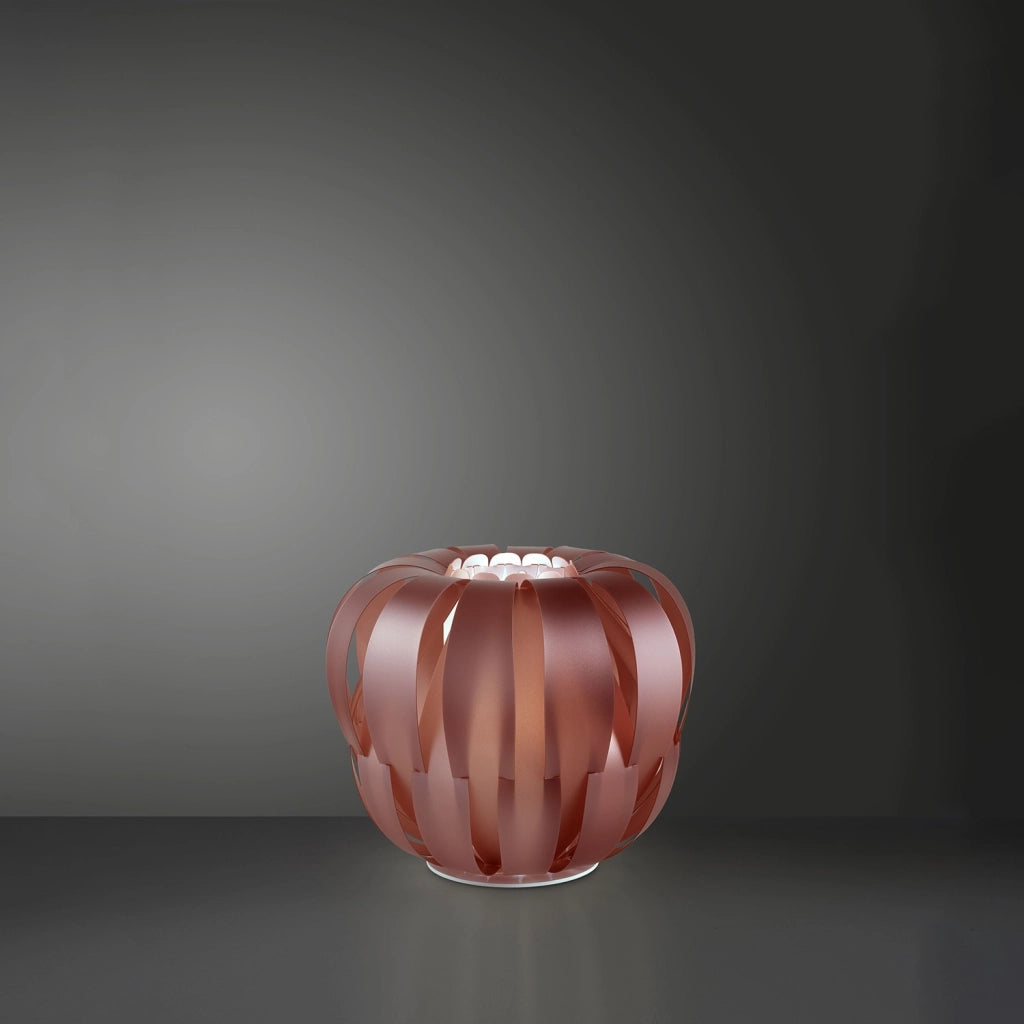Lampada Scrivania Moderna Queen Polilux ® Pink Metal Metallo Bianco 1 Luce E27