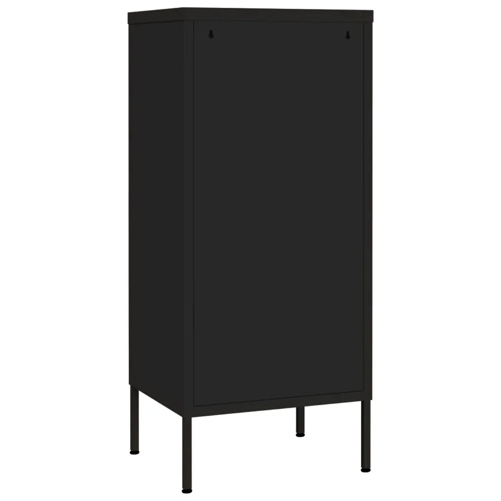 Armadietto Nero 42,5x35x101,5 cm in Acciaio 336196