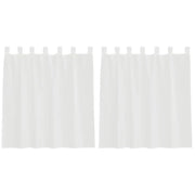 Tende in Voile con Passanti 2 pz Bianco 140x140 cm