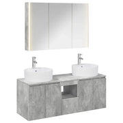 Set di Armadi da Bagno 4 pcs Grigio Cemento 3406466