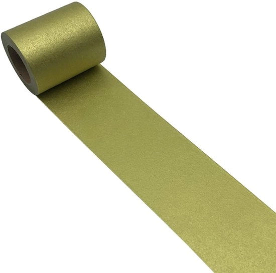 Tappetino di carta washi per decorazione e mascheramento (10 m x 5 cm) dorato