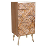 Cassettiera in legno marrone 44,5x34x93h