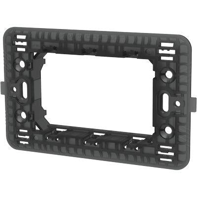 SUPPORTO FRUTTI ABM - PC NERO POSTI 3- 8 pezzi