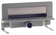 Set per doccia con scarico a parete piastrellabile in ABS con coperchio inox regolabile modello Intramura TEA