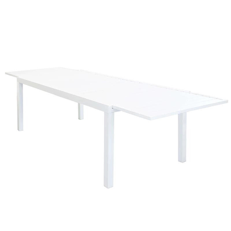 TAVOLO FORMENTERA ALLUNGABILE 200/300 X 100 X H74 CM IN COLORE BIANCO