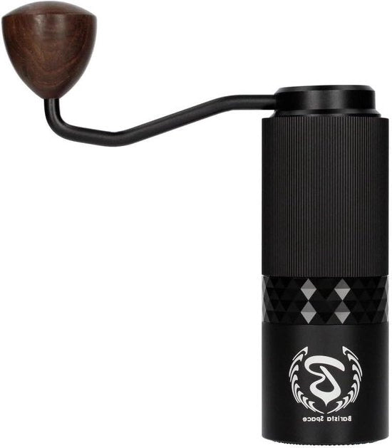 Macchina per caffè di alta qualità in acciaio inossidabile precisione lavorazione a mano manico di gomma ergonomico manico di legno colore nero