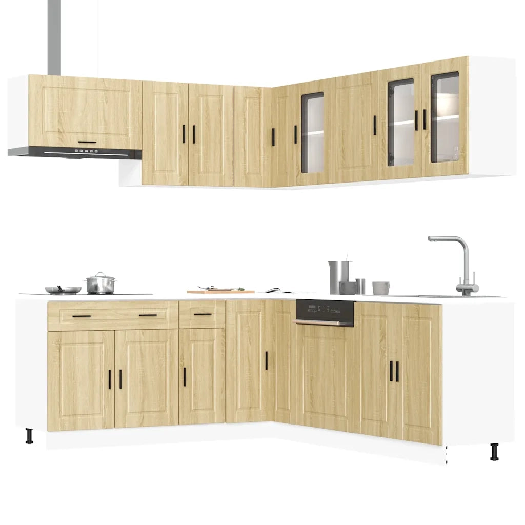 Set Mobili da Cucina 11 pz Porto Rovere Sonoma in Truciolato