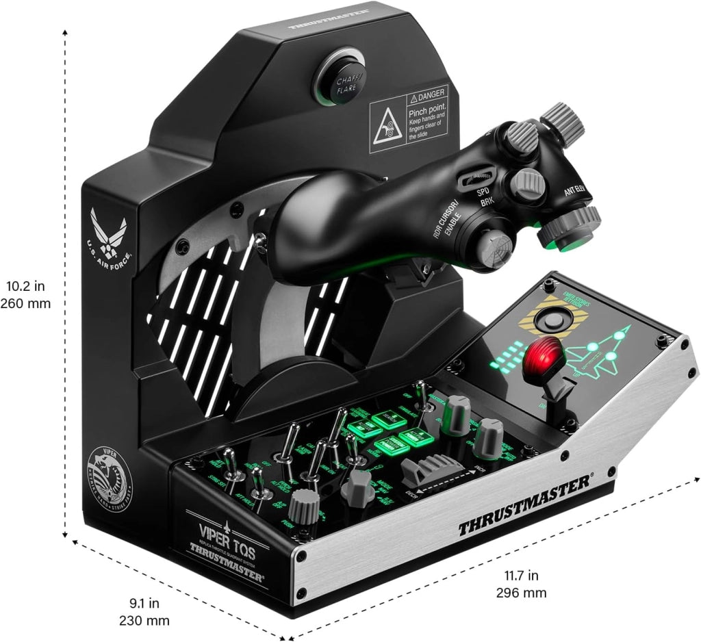 Viper TQS Mission Pack per PC, Sistema Quadrante Manetta in Metallo, Manetta e Pannello di Controllo Inclusi, Precisione Effetto Hall