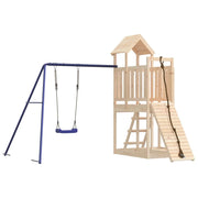 Altalena per parco giochi all'aperto scivolo altalena robusta giochi da giardino 286 x 248 x 214 cm legno di pino massiccio 02_0004734