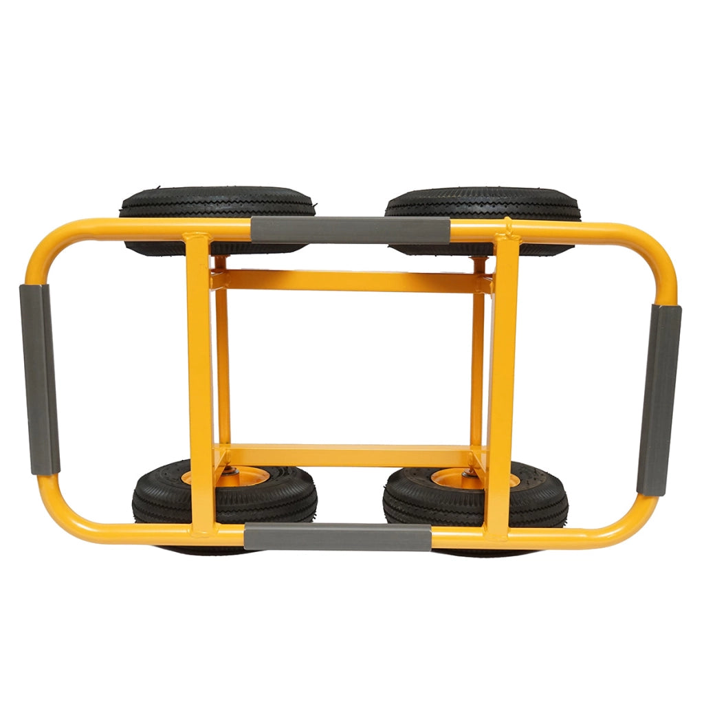 Carrello in metallo 750x380mm con ruote pneumatiche da 250mm