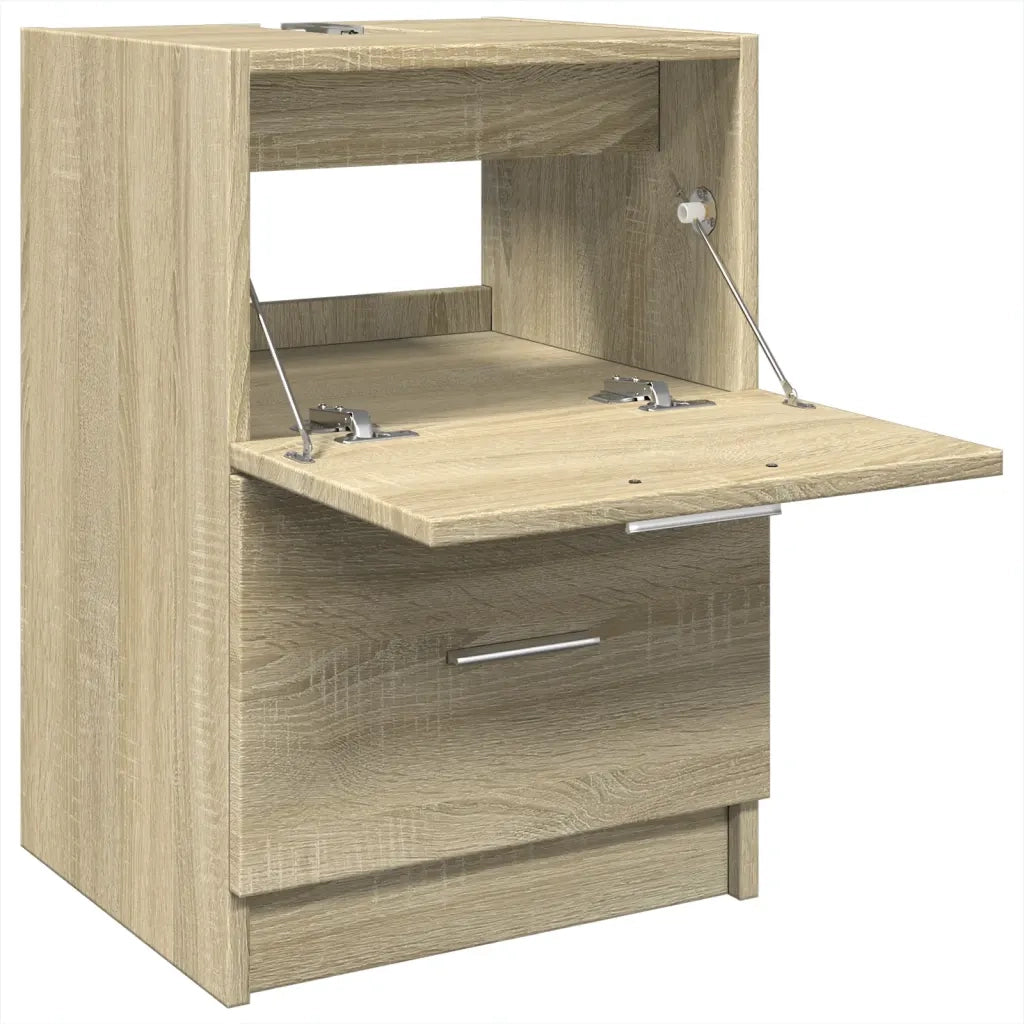 Mobile Sottolavabo-Armadietto da bagno Rovere Sonoma 63x30x54 cm in Truciolare