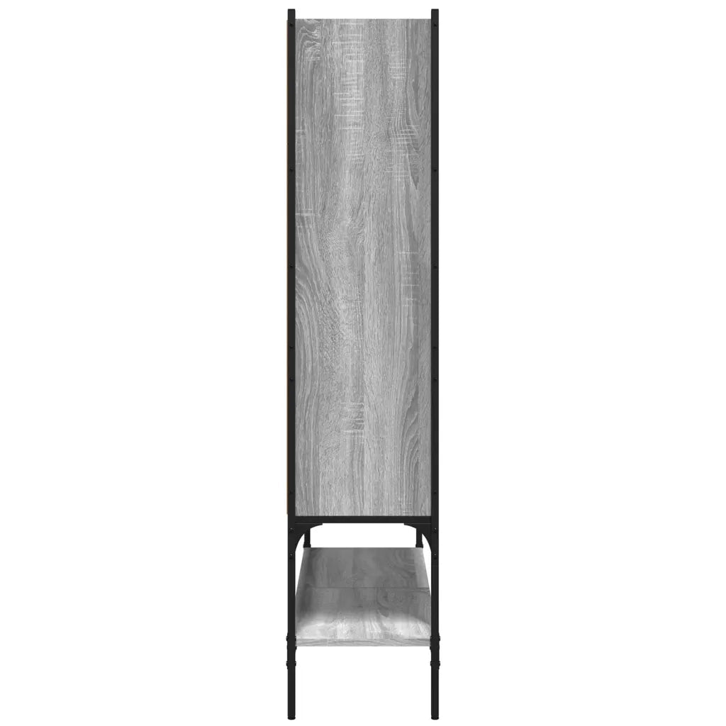 Libreria Grigio Sonoma 102x30x141,5 cm in Legno Multistrato 3214332