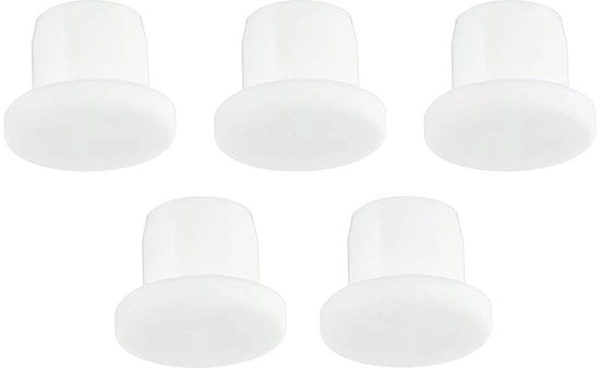 Cappucci siliconici/rubbery 5 pezzi - morbidi/flessibili - 9-9,5 mm - antiscivolo - duraturi - doppi