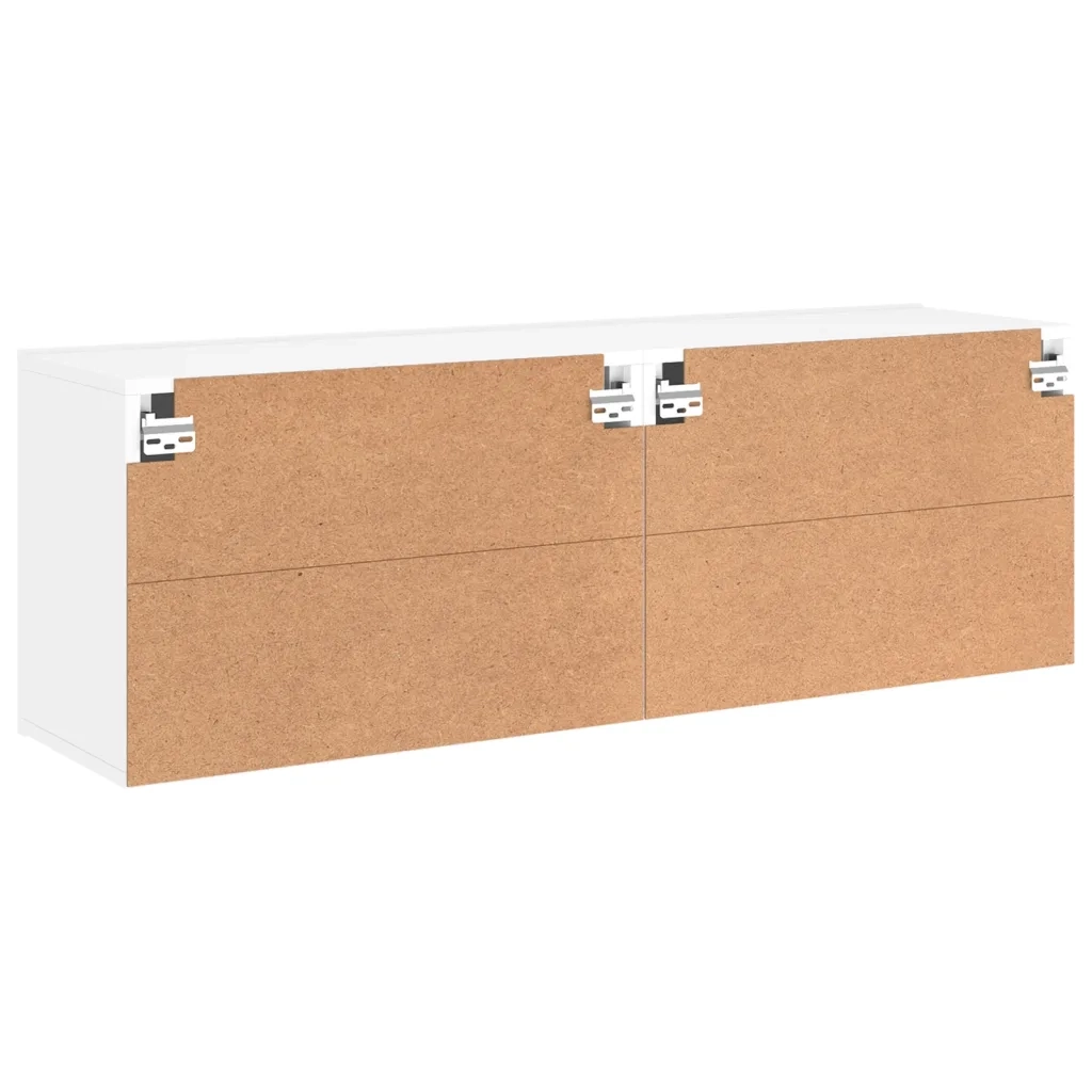 Mobili TV a Parete 2pz | Armadietto TV | Mobile Porta TV Bianchi 60x30x41 cm