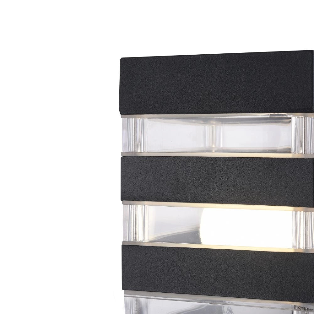 Paletto esterno Maytoni Bronx nero E27 IP54 O576FL-01B