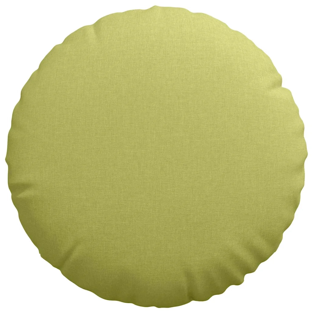 Cuscini per Seduta 2 pcs Verde chiaro Ø50 x 19 cm Tessuto