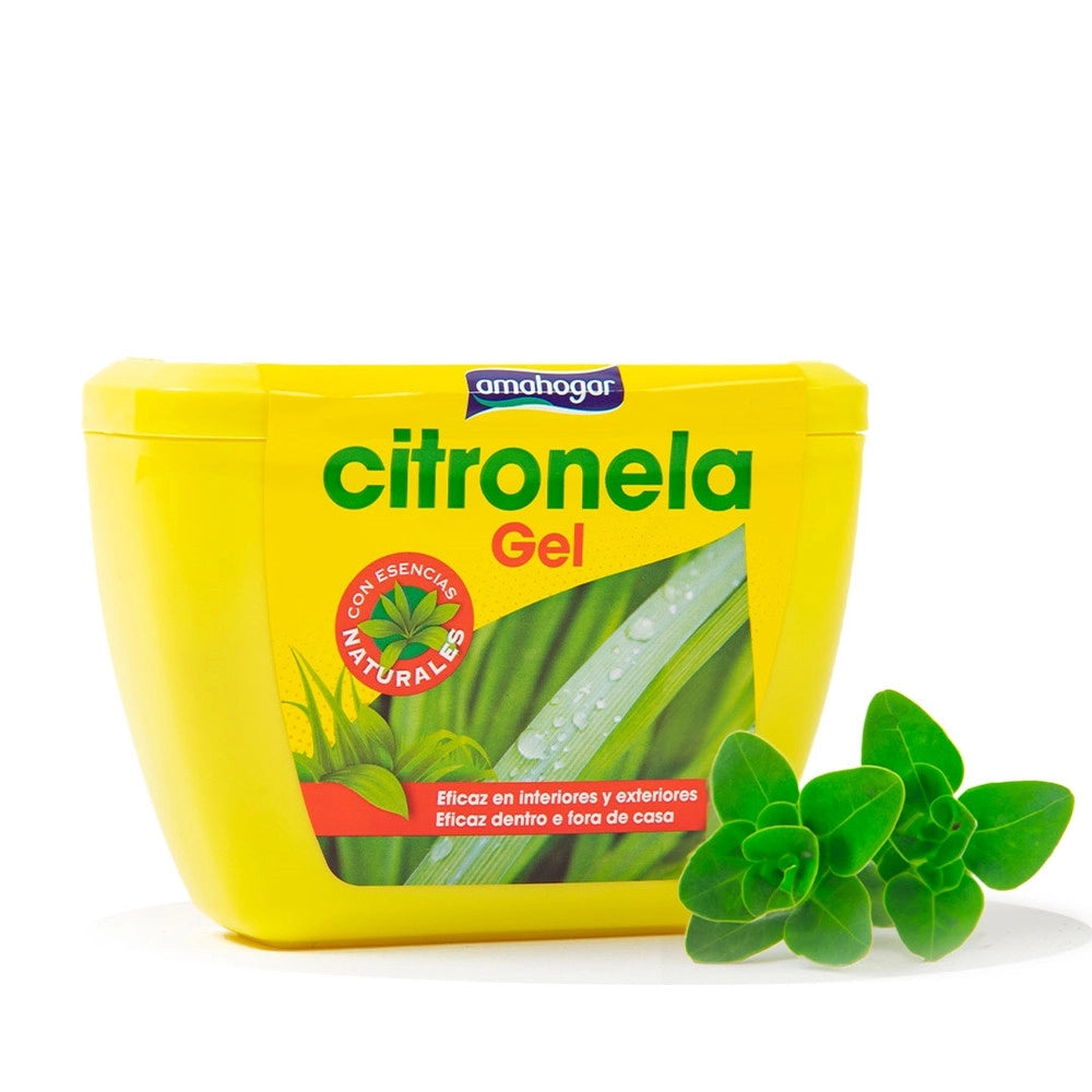 Trade Shop - Set 12pz Gel Ovale Alla Citronella 150gr Protezione Insetti Per Interni Esterni 0176877 -