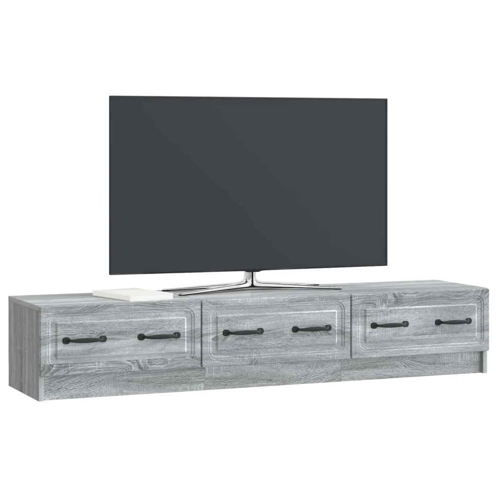 Mobile TV Grigio Sonoma 147 x 34,5 x 27 cm Legno ingegnerizzato