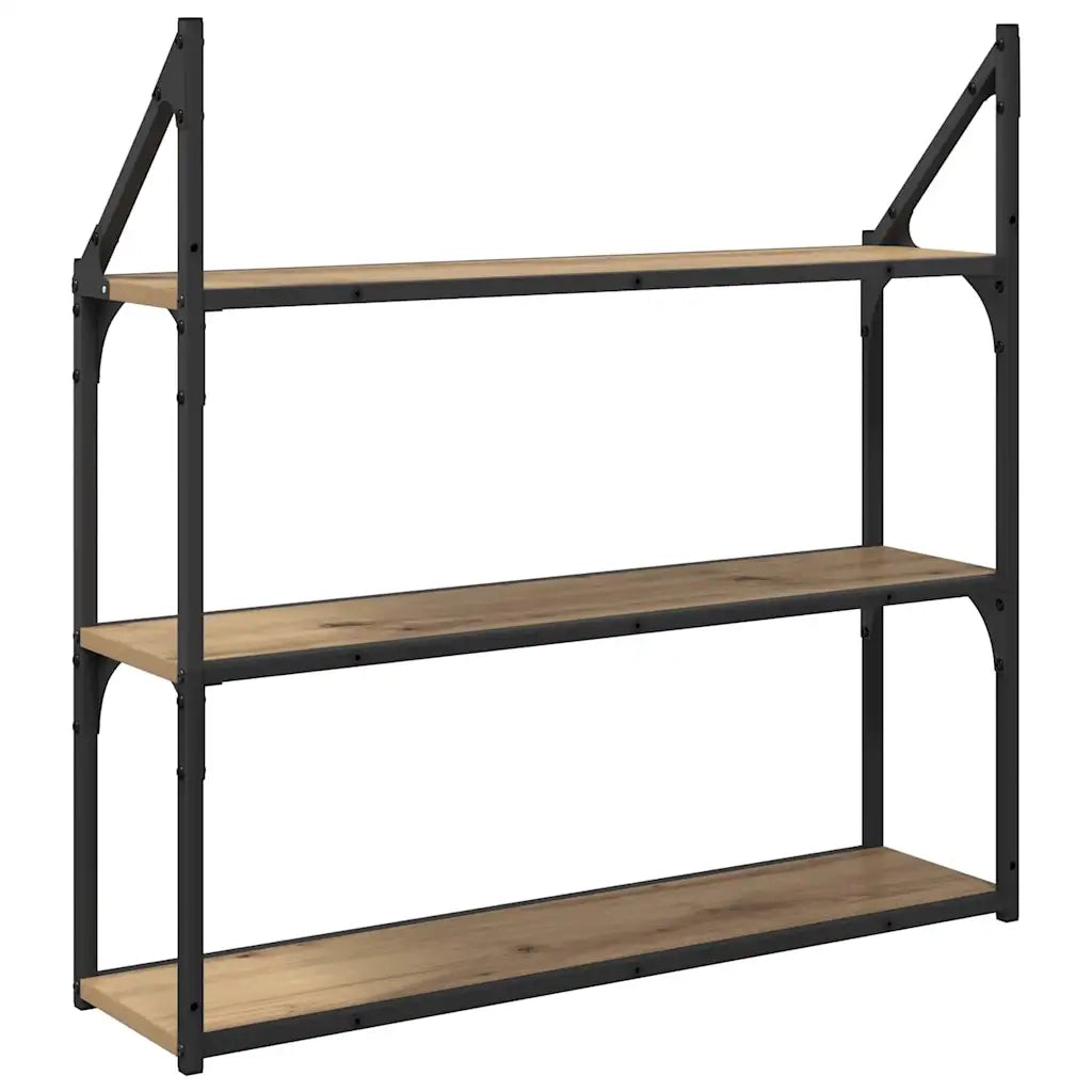 Scaffale da parete Rovere artigianale 80 x 21 x 78,5 cm 882794