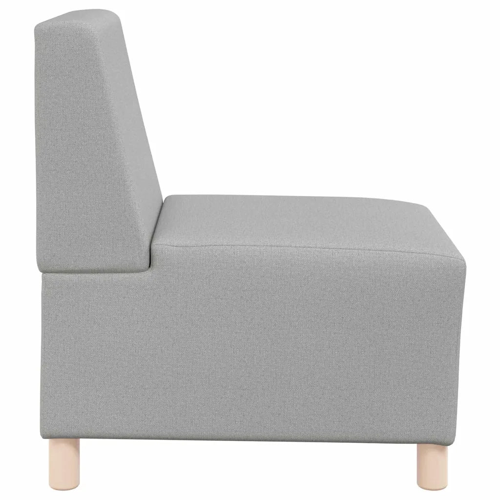 Divano Sedia senza Braccioli Grigio Nuvola 55 cm in Tessuto