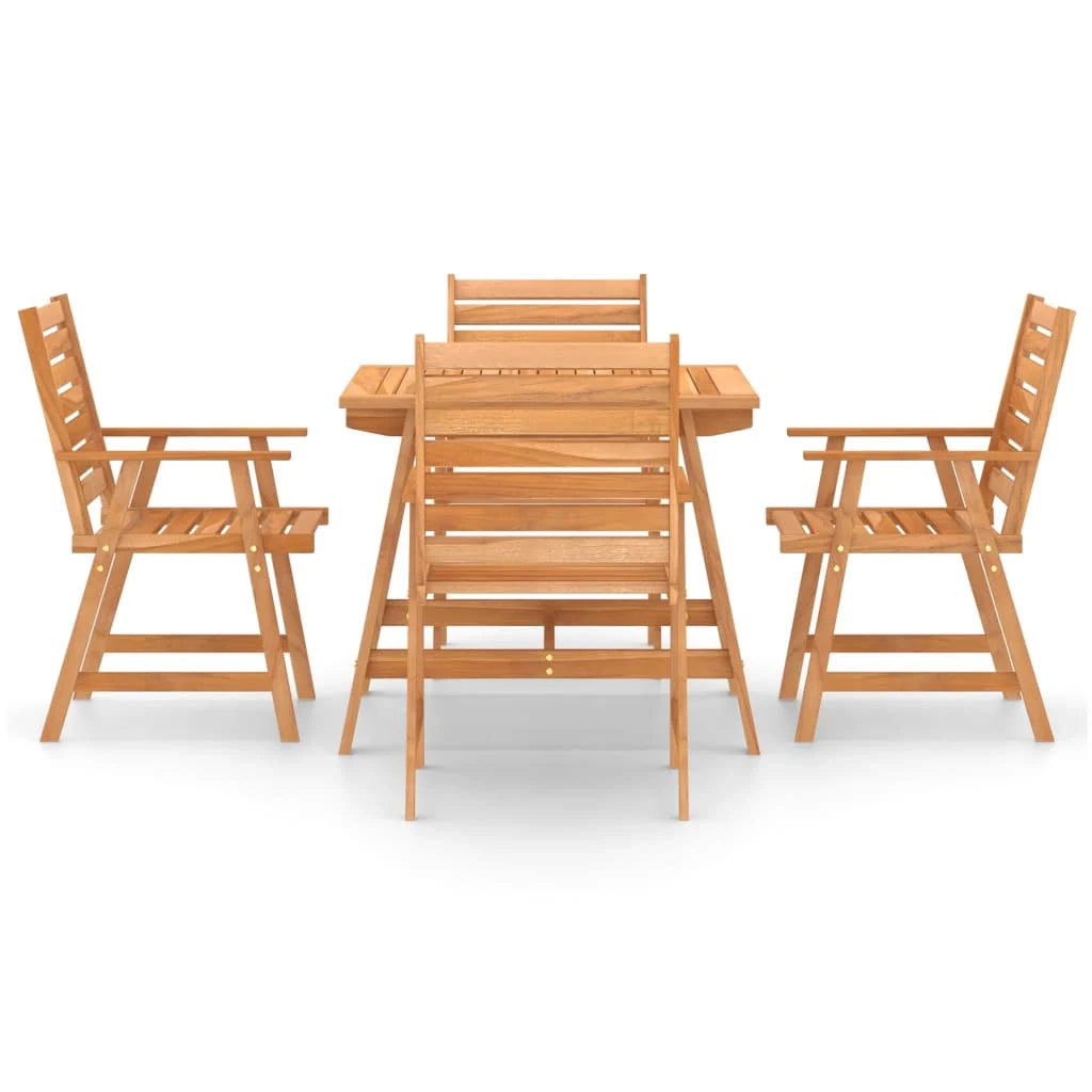Set da pranzo da giardino 5 pezzi in legno massello di acacia 02_0014589