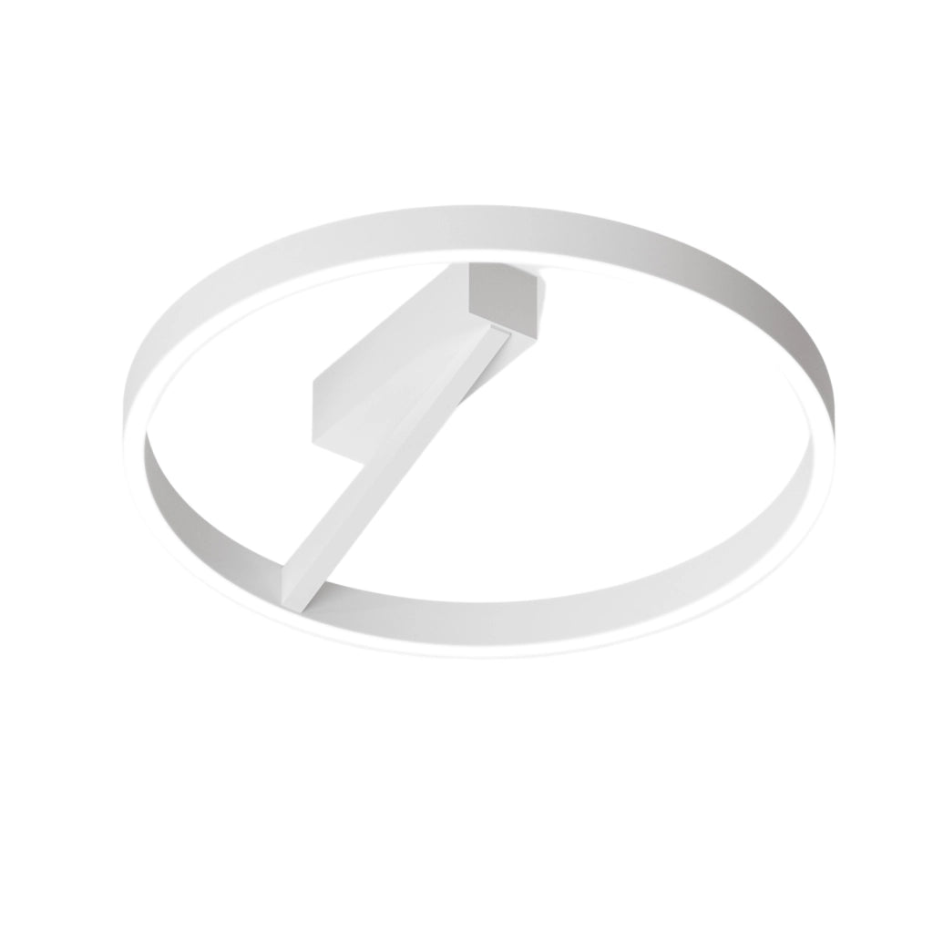 Plafoniera LED Criseide P/G - 60W 3200lm 3000K dimmerabile taglio di fase in alluminio finitura Bianco Satinato - Gealux