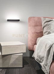 APPLIQUE IN ALLUMINIO COLORE NERO FLOOR DOPPIA EMISSIONE LED 11W + 11W 3000K CRI?80 220-240V 50/60Hz 880Lm + 880Lm