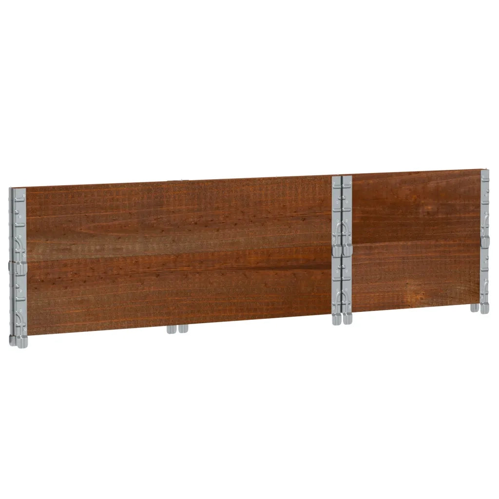 vidaXL Fioriera da Giardino Marrone 100x50 cm Legno Massello di Pino