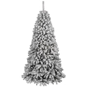 Albero Di Natale Innevato Danubio 150cm 726 Rami Super Folto Effetto Neve Reale