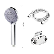 Trade Shop - Kit Soffione Doccetta 25cm Multigetto Doccia Bagno Con Staffa Tubo 1,5 Mt 55275 -