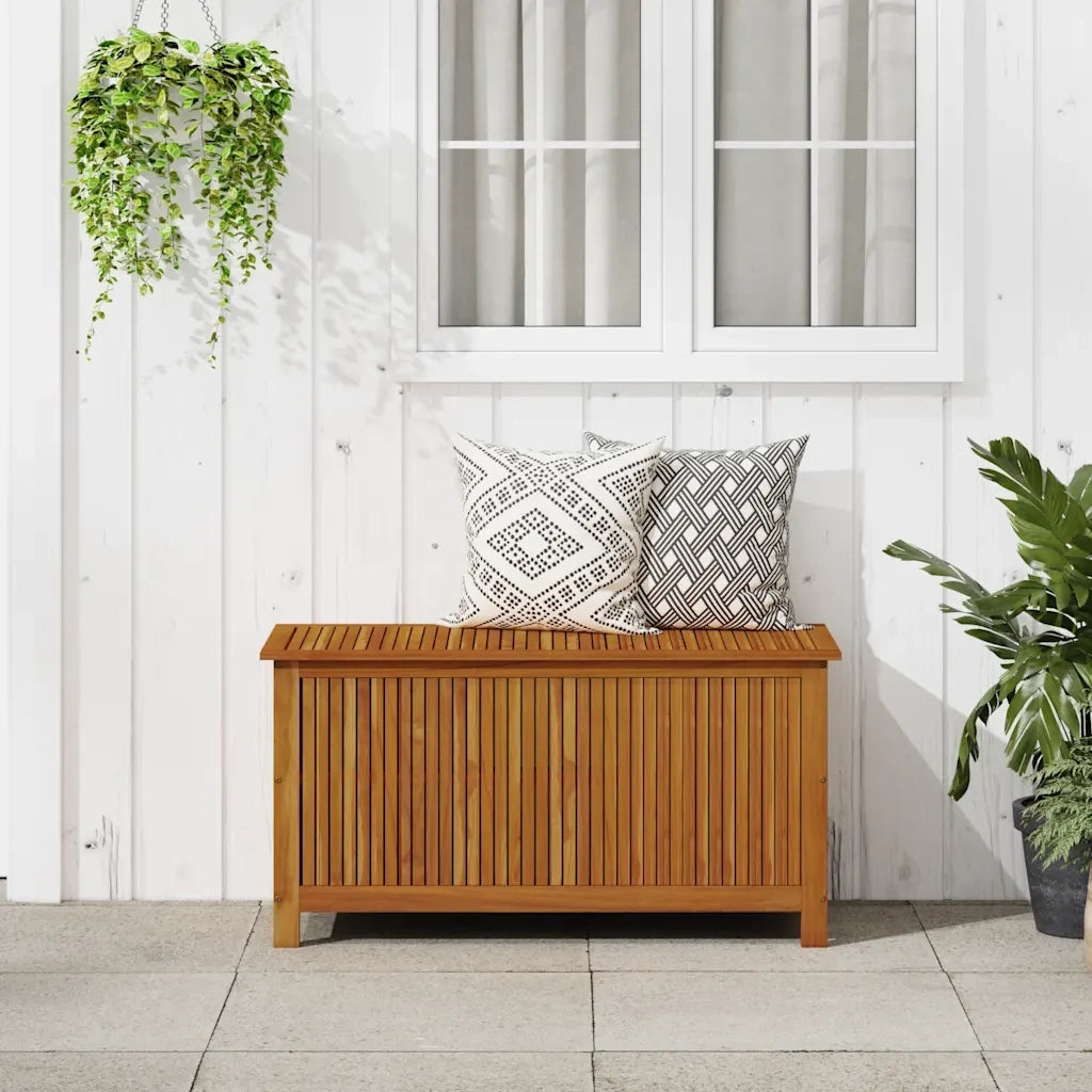 Contenitore da Giardino 113x50x58cm in Legno Massello di Acacia 316678