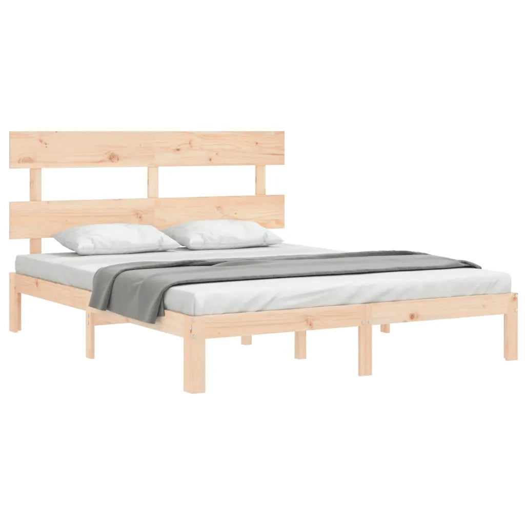 Giroletto senza Materasso 160x200 cm in Legno Massello di Pino 3193541