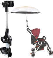 Parapluhouder 360 gradi regolabile - Chiusura universale - Connector clip per passeggino - Ombrello per golf - Posizionamento flessibile