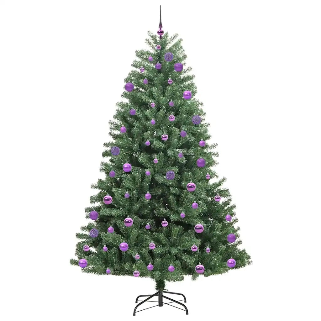 Albero di Natale Artificiale con Rami Pieghevoli Verde 240 cm