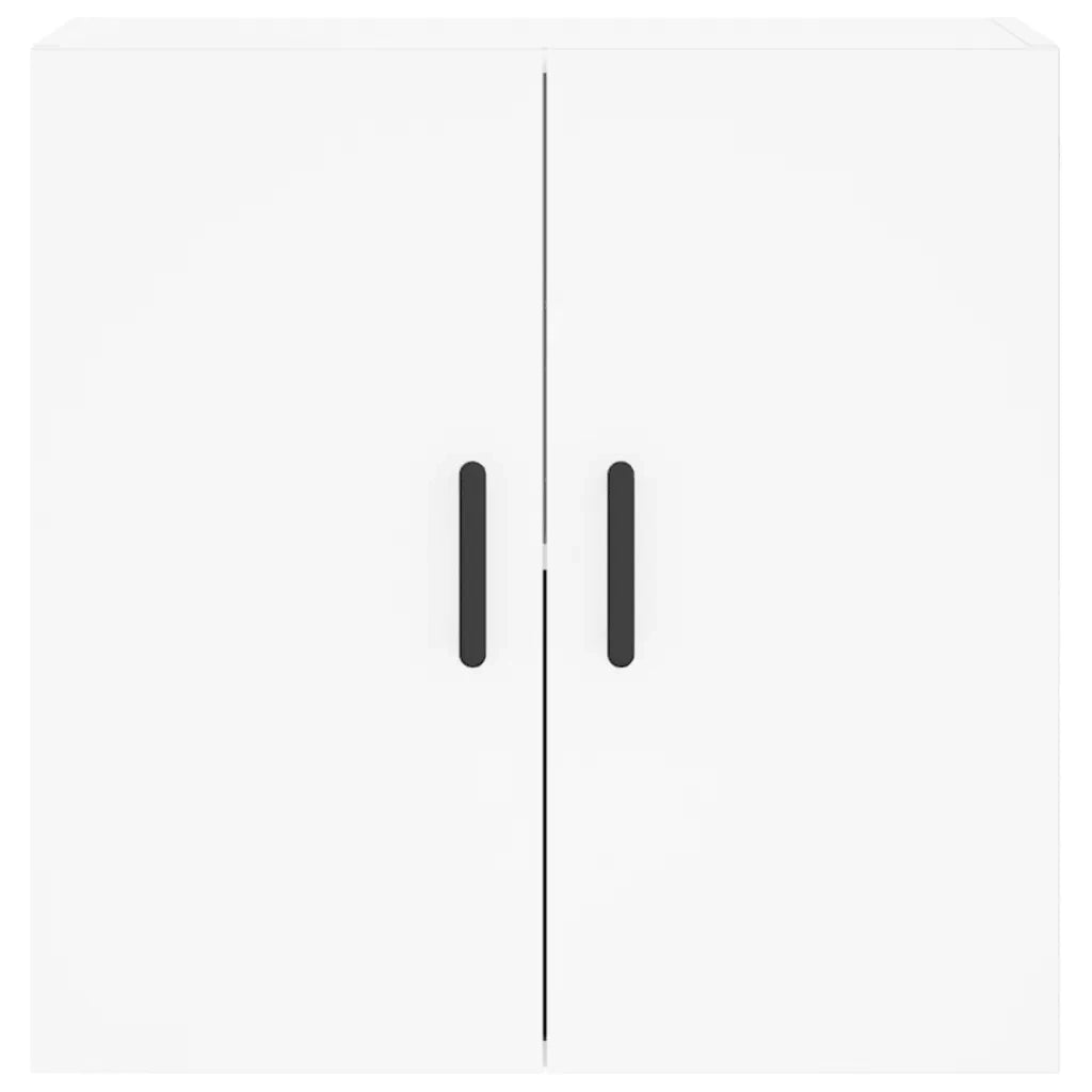Mobiletto a parete bianco con pratico vano contenitore 60 x 31 x 60 cm design elegante in legno composito bianco 02_0048809
