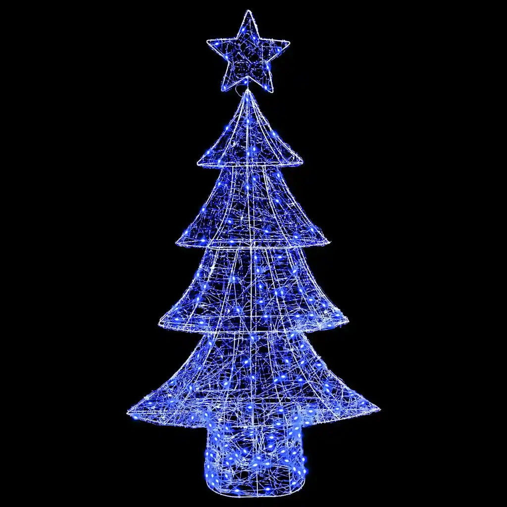Albero di Natale | Decorazioni natalizie con 160 LED Blu 150 cm Acrilico