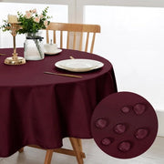 Tavolo da Pranzo in Velluto Rosso 160cm, Tavolo da Pranzo Impermeabile e Lavabile per Feste, Cene di Natale, Camere da Pranzo, Giardini, Matrimoni o Cucina