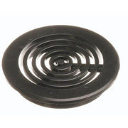 Tappo Circolare Grigliato Nero per la Protezione degli Sarichi - Diametro 50mm
