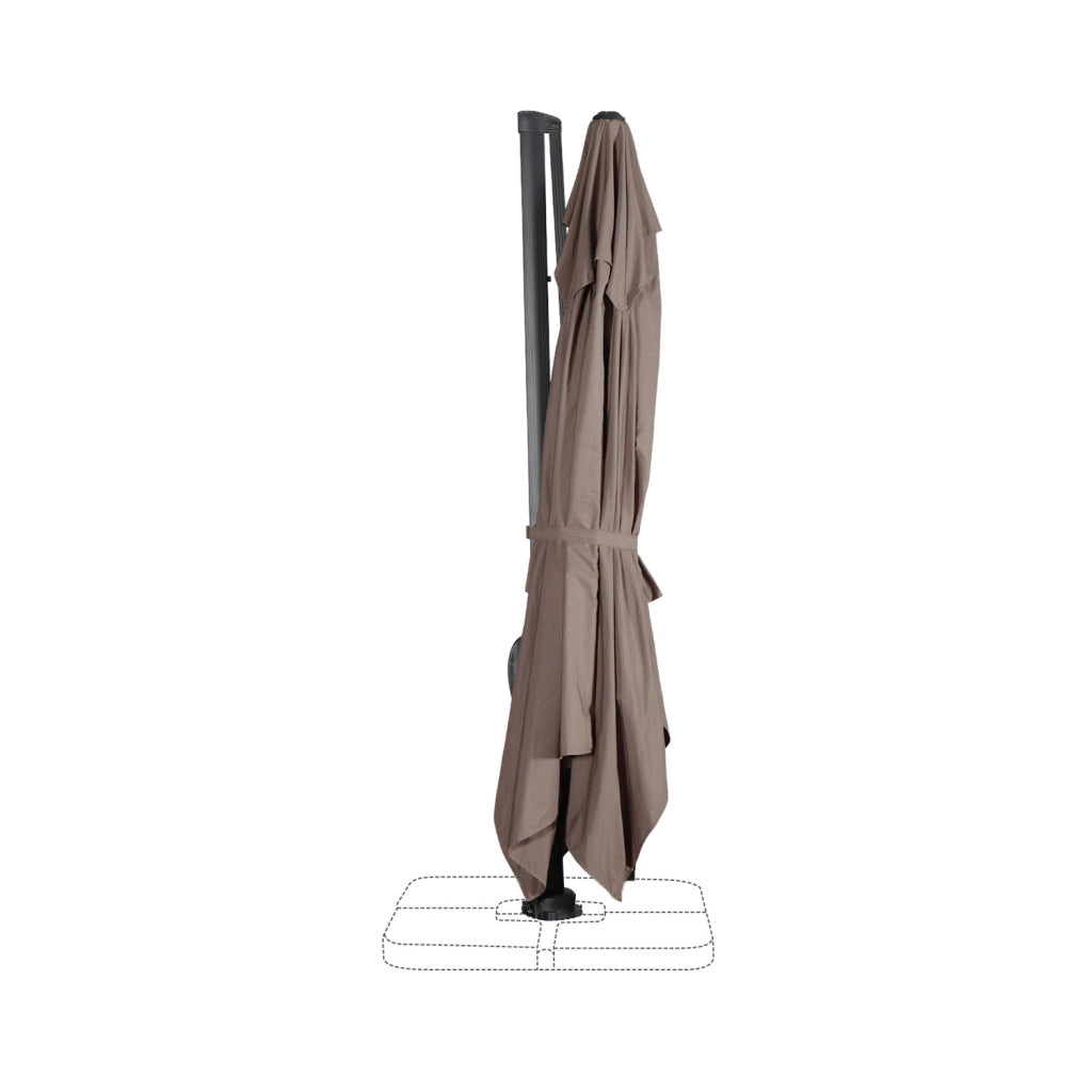 Ombrellone rettangolare, 3x4m, talpa