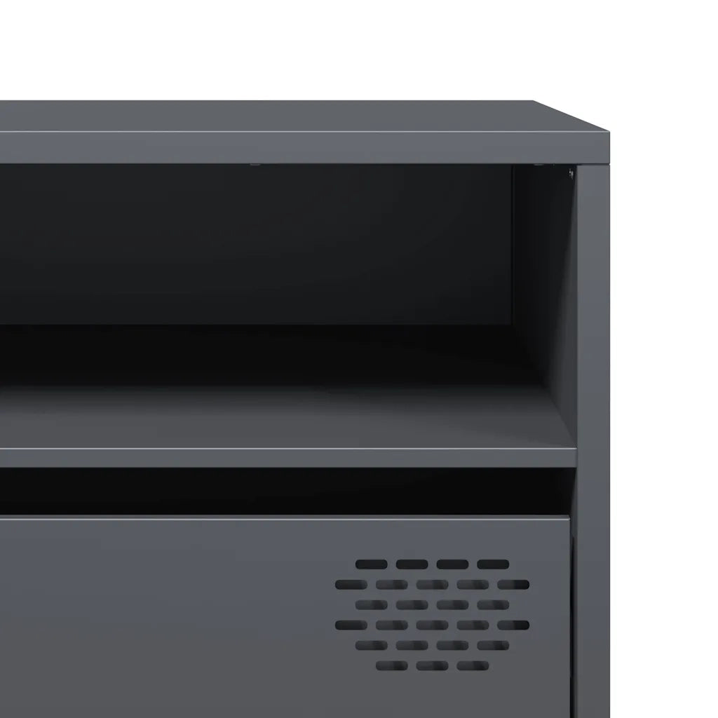 Mobile TV Antracite 202x39x43,5 cm Acciaio Laminato a Freddo 3307157