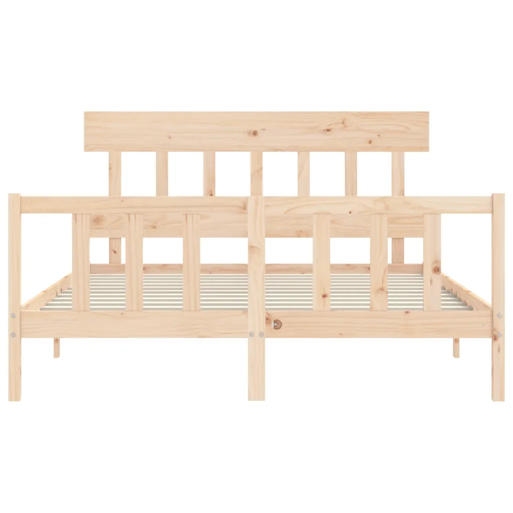 Giroletto senza Materasso 160x200 cm in Legno Massello di Pino 3193346