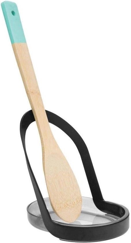 Sostituto di cucchiaio Supporto per posate in metallo e plastica Supporto per cucchiaio in metallo e plastica Nero