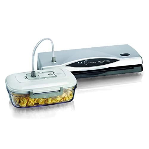 Magic Vac VB02PK1 Futura Macchina Sottovuoto 140 W 800 mbar Ciclo Automatico e Manuale Barra Saldante 30 cm colore Nero Grigio