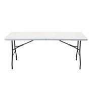 Oviala - Set di 10 tavoli pieghevoli da 8 posti 180cm
