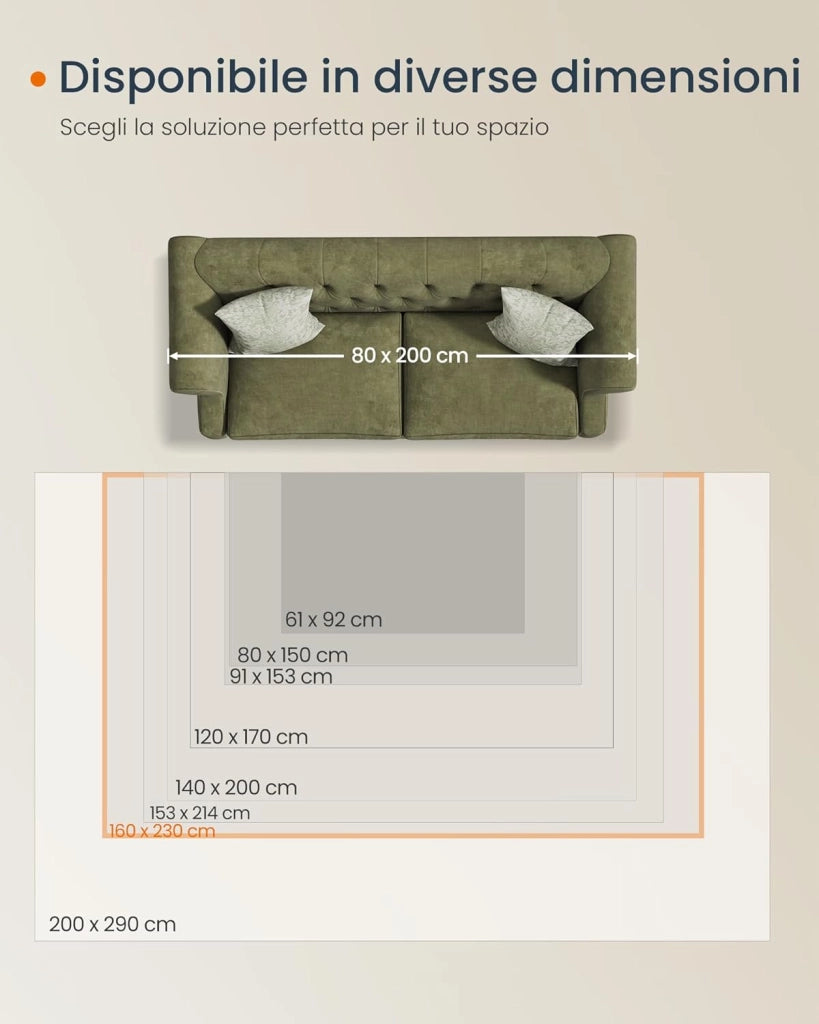 Tappeto per Soggiorno, 160 x 230 cm Tappeto Salotto Antiscivolo, per Soggiorno Camera da Letto Cameretta, Lavabile in Lavatrice, Stile Boho, Beige Sabbia TAR029L02