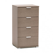 Mobiletto 4 Cassetti Rovere Grigio 45x38x85 h cm in Truciolare bilaminato Rovere grigio