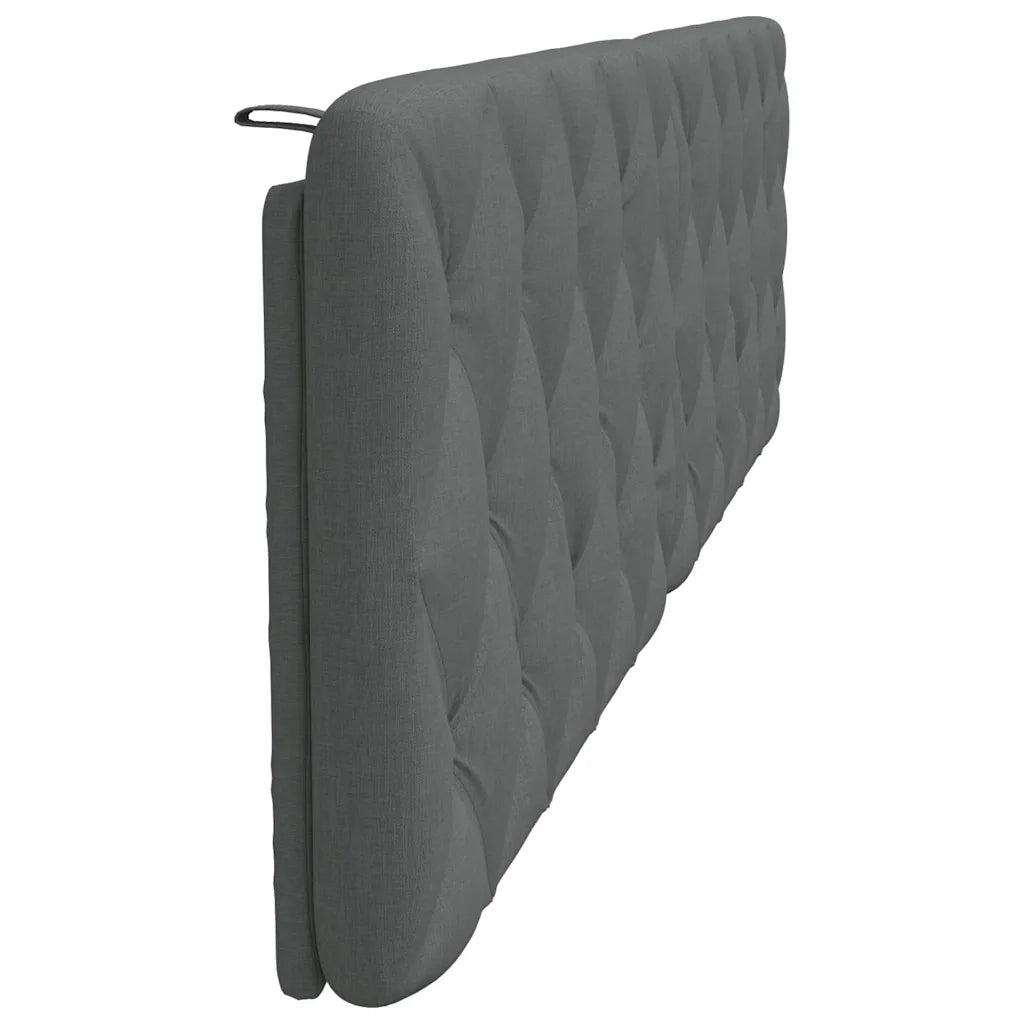 Cuscino Testiera Grigio Scuro 200 cm in Tessuto CFW9450910