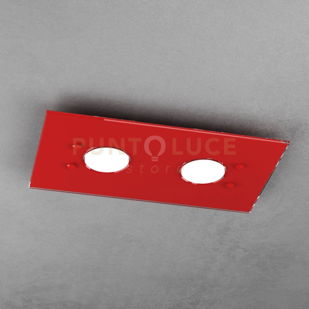 PATH PLAFONIERA 2 LUCI ROSSO 1141-PL2 R-RO