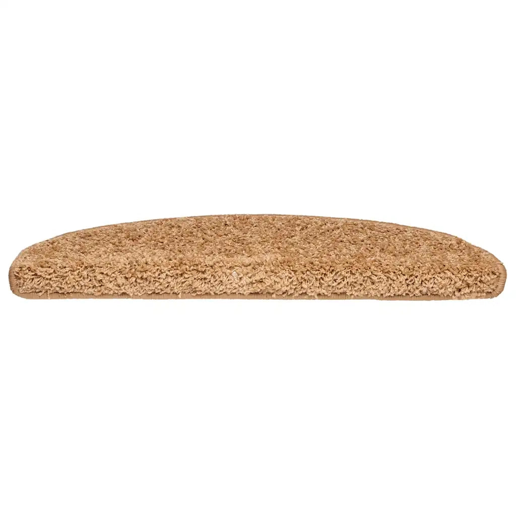Tappetini per scale 20 pz 65x21x4 cm Beige Semicircolari Grandi